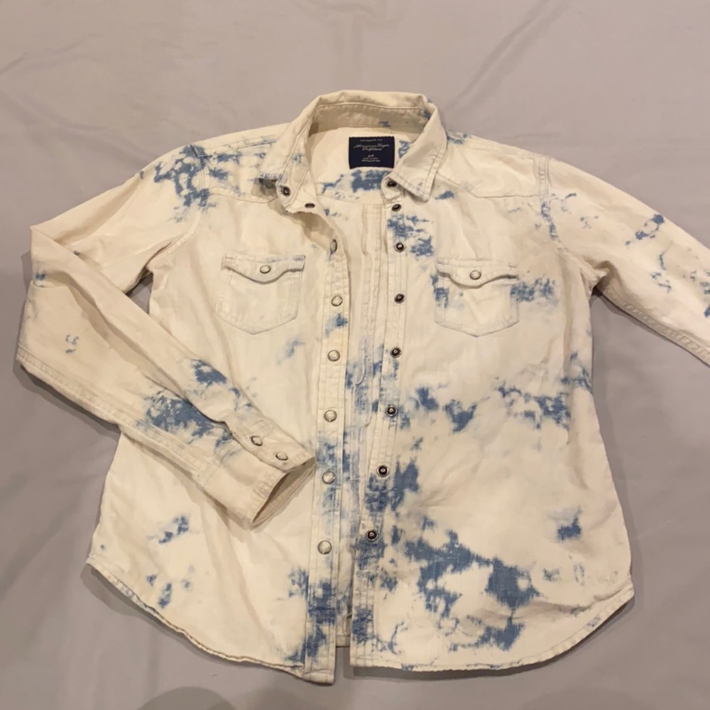American Eagle Jean Bleached Jacket